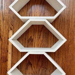 Hexagonal Shelving Set of Three